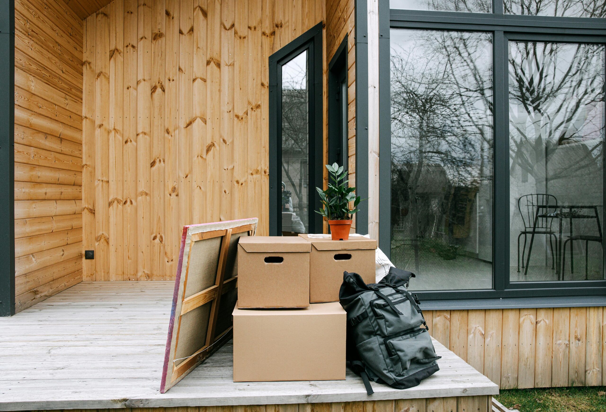 Moving home service handling household items with care